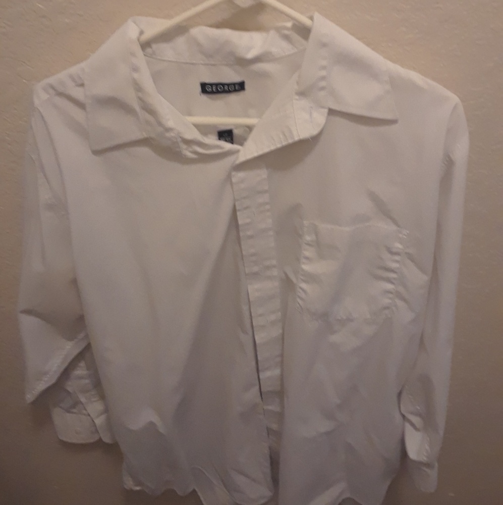 GEORGE Long Sleeve Button Up Shirt